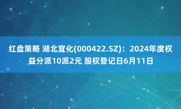 红盘策略 湖北宜化(000422.SZ)：2024年度权益分派10派2元 股权登记日6月11日