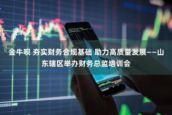 金牛呗 夯实财务合规基础 助力高质量发展——山东辖区举办财务总监培训会