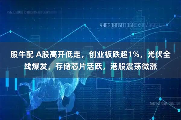 股牛配 A股高开低走，创业板跌超1%，光伏全线爆发，存储芯片活跃，港股震荡微涨